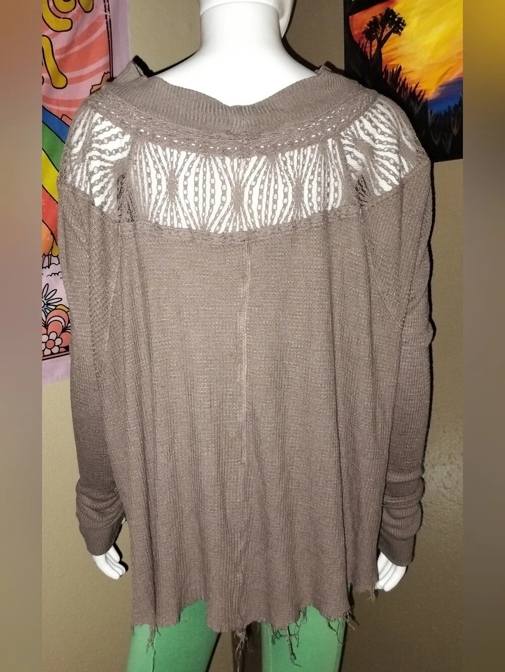 Free People Spring Valley Thermal Top Sz M